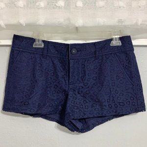 Lilly Pulitzer Lace Walsh Shorts Navy
